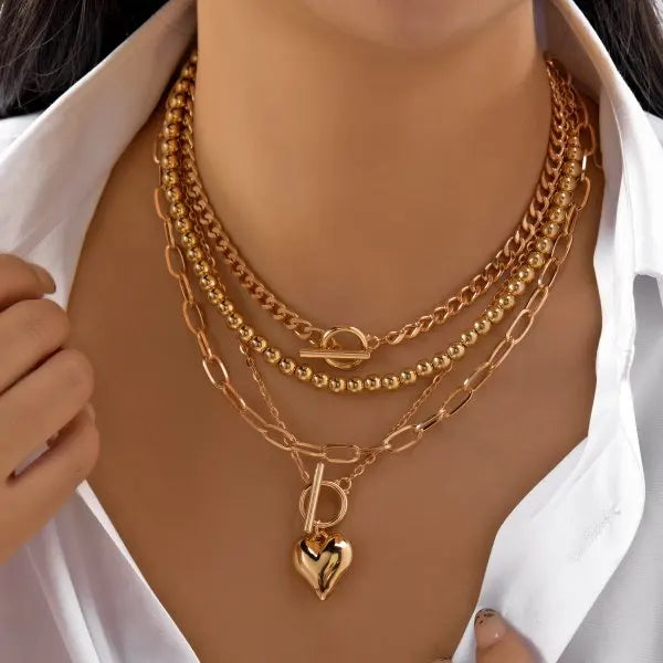 Mystic symbols layered necklace