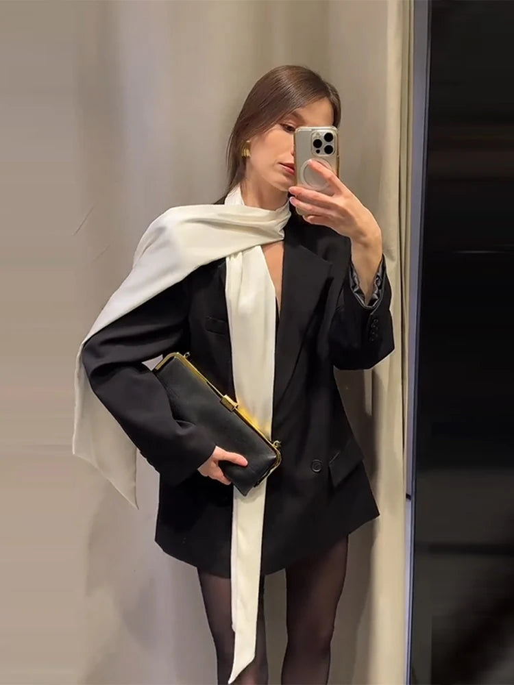 Pre-order set fitted blazer Black.