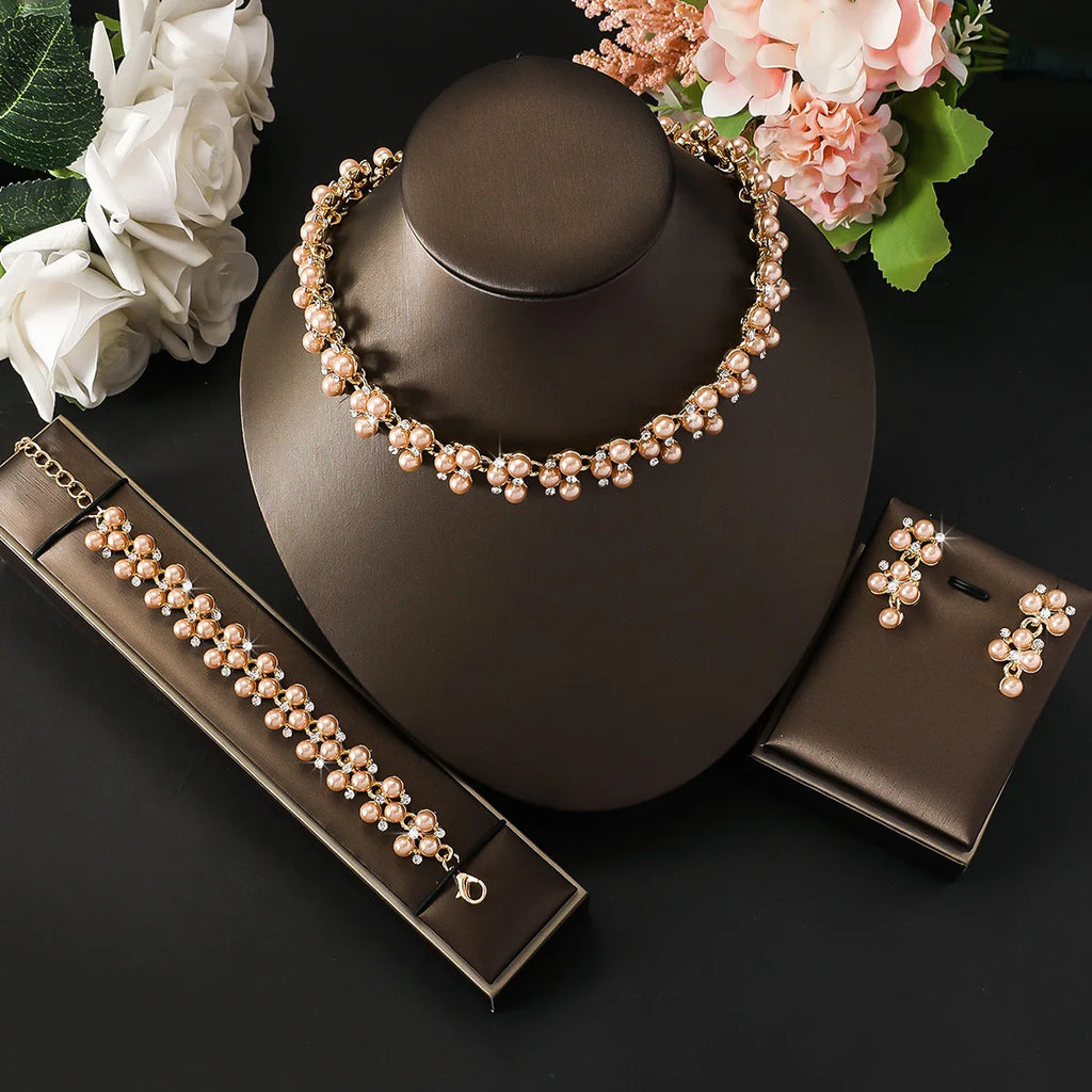 Lunar White Agate Jewelry Set