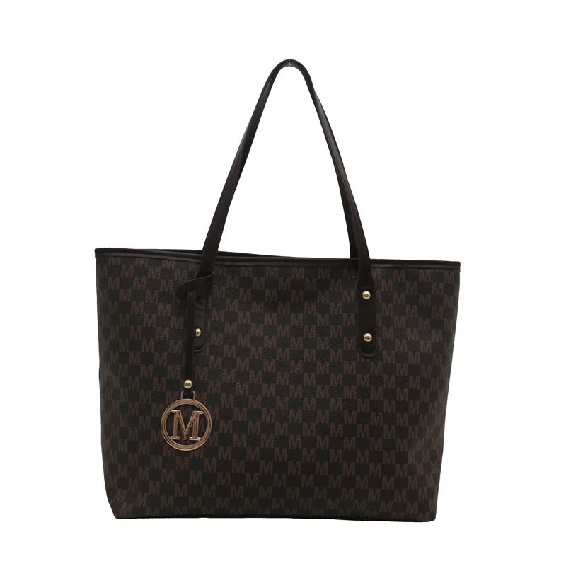 Stylish Tote Bag, Vintage Handbag, Large Underarm