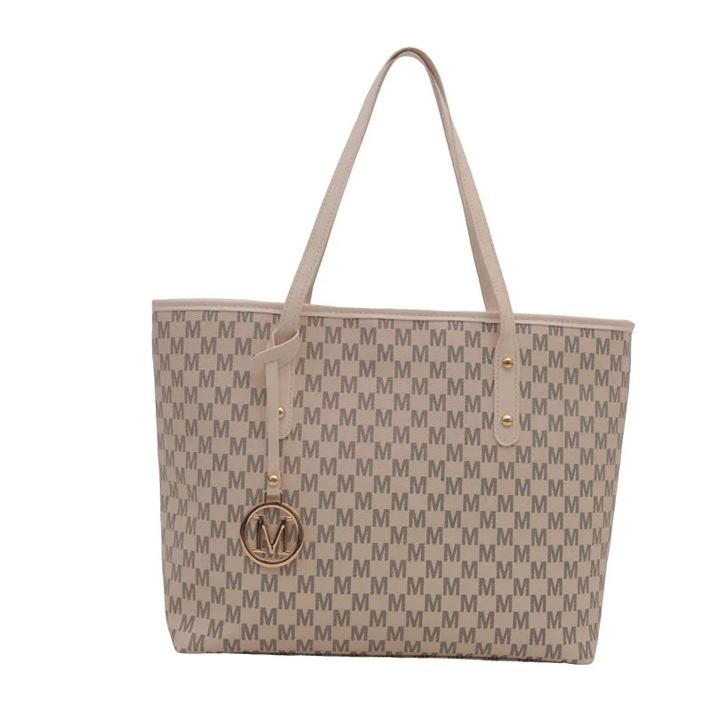 Stylish Tote Bag, Vintage Handbag, Large Underarm