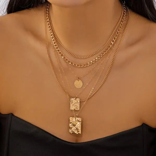 Mystic symbols layered necklace