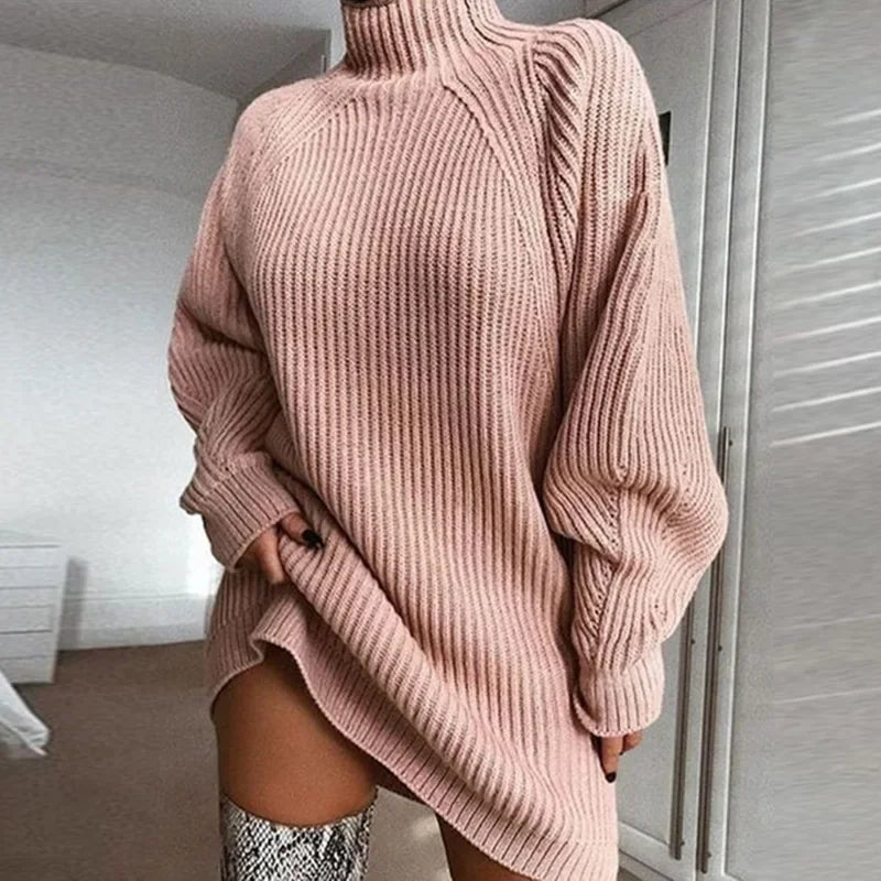 Women,s plus size sweater dress-knit dress for