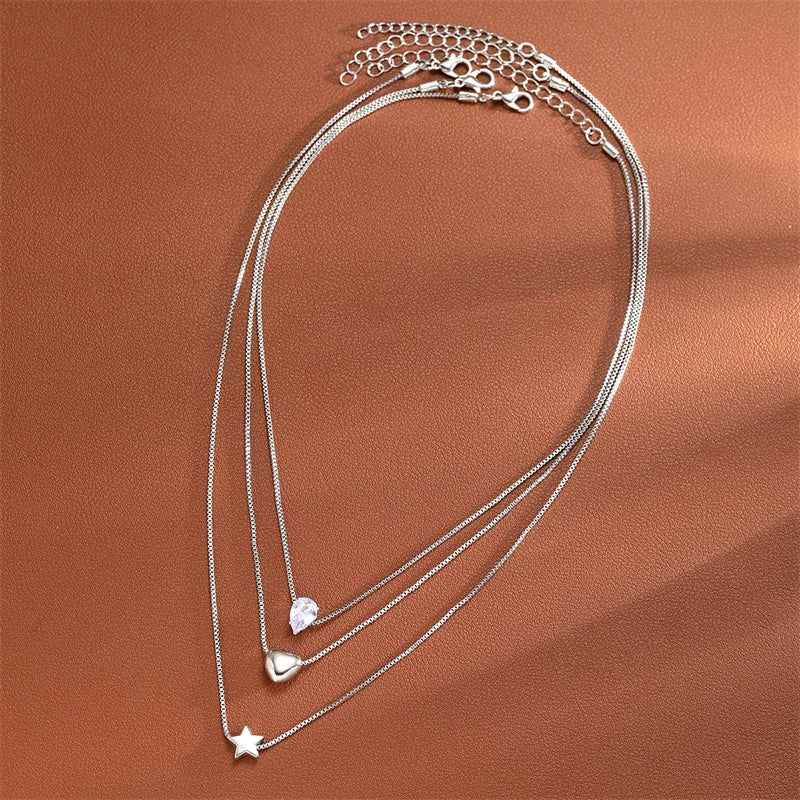 Mystic symbols layered necklace