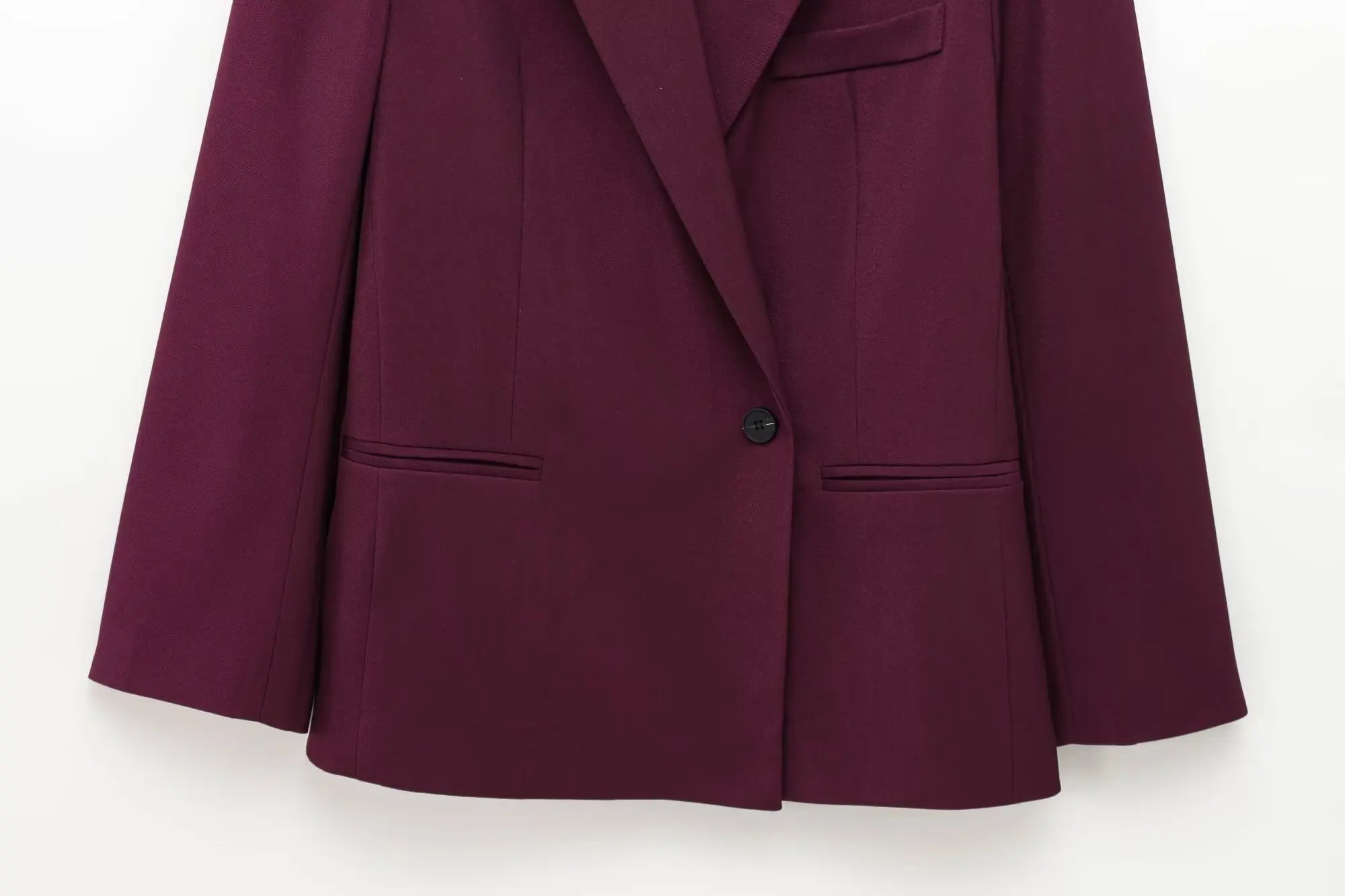 Blended linen cross suit blazer