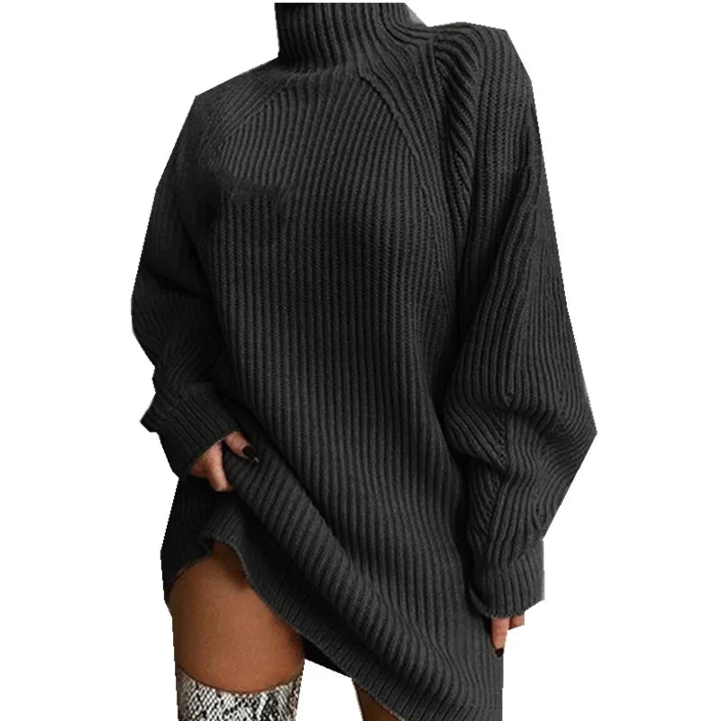 Women,s plus size sweater dress-knit dress for