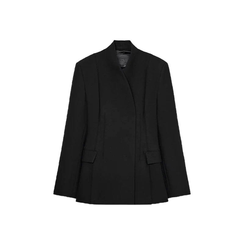 Pre-order set fitted blazer Black.